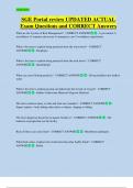 SGE Portal review UPDATED ACTUAL   Exam Questions and CORRECT Answers