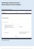 EMT-B Basic Final Exam Review &sol; Of Key Quizzes & Correct Answers&period;