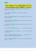 SGE Chapter 5 Test UPDATED ACTUAL   Exam Questions and CORRECT Answers 