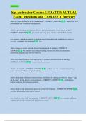 Sge Instructor Course UPDATED ACTUAL   Exam Questions and CORRECT Answers