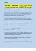 SGE LG &plus; Instructor UPDATED ACTUAL   Exam Questions and CORRECT Answers