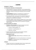 algemene Chemie theorie 1 ste semester