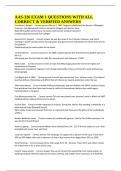 AAS-326 EXAM 1 QUESTIONS WITH ALL CORRECT & VERIFIED ANSWERS