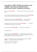 CrossFit L1 TEST STUDY QUESTIONS AND CORRECT DETAILED ANSWERS WITH RATIONALES &lpar;100&percnt; VERIFIED ANSWERS&rpar; &vert;