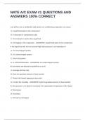 NATE A&sol;C EXAM &num;1 QUESTIONS AND ANSWERS 100&percnt; CORRECT