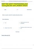 NISP FIRE SAFETY PROFESSIONAL&lpar;AUS  Training&rpar;SOLVED 100&percnt;&sol;NEWEST UPDATE