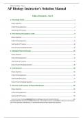 AP Biology Instructor's Solution Manual 