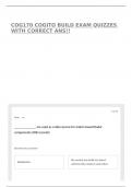 COG170 COGITO BUILD EXAM QUIZZES WITH CORRECT ANS&excl;&excl;