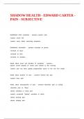 SHADOW HEALTH - EDWARD CARTER - PAIN - SUBJECTIVE