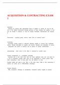 ACQUISITION & CONTRACTING EXAM 1