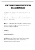 &ast;&ast;COMPUTER NETWORKS EXAM 2 &ndash; UPDATED 2024&sol;2025 Q&A BANK&ast;&ast;