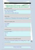 HSAN Questions with Detailed Verified Answers &lpar;100&percnt; Correct Answers&rpar; &sol;Already Graded A&plus;