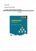 Test Bank for Management Global Edition 15th Edition by Mary Coulter Stephen P&period; Robbins&comma; All Chapters Included