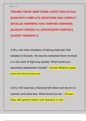 TRAUMA FISDAP AEMT EXAM LATEST 2025 ACTUAL  EXAM WITH COMPLETE QUESTIONS AND CORRECT  DETAILED ANSWERS &lpar;100&percnt; VERIFIED ANSWERS&rpar;  &vert;ALREADY GRADED A&plus;&vert; &vert;&vert;PROFESSOR VERIFIED&vert;&vert;  &vert;&vert;LATEST VERSION&excl;&excl;&excl;&vert;&vert;