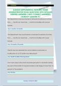 ILLINOIS SUPPLEMENTAL NURSING HOME  ADMINISTRATOR EXAM QUESTIONS WITH DETAILED  VERIFIED ANSWERS &lpar;100&percnt; CORRECT ANSWERS&rpar;  &sol;ALREADY GRADED A&plus; 