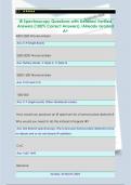 IR Spectroscopy Questions with Detailed Verified  Answers &lpar;100&percnt; Correct Answers&rpar; &sol;Already Graded  A&plus;