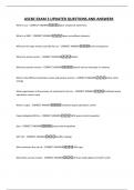 ASCBC EXAM 3 UPDATED QUESTIONS AND ANSWERS