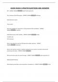 ASCBC EXAM 4 UPDATED QUESTIONS AND ANSWERS