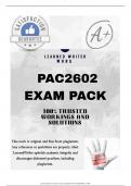 PAC2602 LATEST EXAM PACK 2025 &lbrace;DETAILED QUESTIONS AND ANSWERS&rcub;