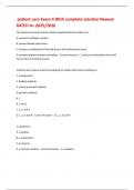  patient care Exam 4 With complete solution Newest RATED A&plus; 2025&sol;2026 