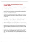 NHA PCT&sol;A Exam Spring 2025&sol;2026 Review with complete solution 