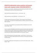 COG170 Fundamentals review questions and answers Latest with complete solution 2025&sol;2026 RATED A&plus;