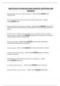 ANESTHESIA TECHNICIAN EXAM UPDATED QUESTIONS AND ANSWERS