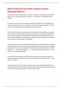 OTP 551 Peds final exam With complete solution 2025&sol;2026 RATED A&plus; 