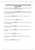 CCMA CERTIFICATION STUDY GUIDE UPDATED QUESTIONS AND ANSWERS