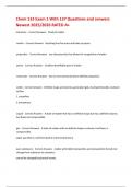 Chem 133 Exam 1 With 137 Questions and answers Newest 2025&sol;2026 RATED A&plus; 