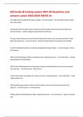 SOS brake & braking system With 84 Questions and answers Latest 2025&sol;2026 RATED A&plus;