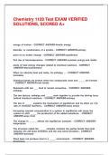 Chemistry 1128 Test EXAM VERIFIED SOLUTIONS&comma; SCORED A&plus;&period;