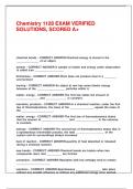 Chemistry 1128 EXAM VERIFIED SOLUTIONS&comma; SCORED A&plus;&period;