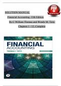 Solution Manual For Financial Accounting&comma; 13th Edition by C William Thomas and Wendy M&period; Tietz&comma; Verified Chapters 1 - 12&comma; Complete Newest Version