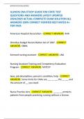 ILLINOIS CNA STUDY GUIDE FOR STATE TEST  QUESTIONS AND ANSWERS LATEST UPDATED  2024&sol;2025 ACTUAL COMPLETE EXAM SOLUTION ALL  ANSWERS 100&percnt; CORRECT VERIFIED BEST RATED A&plus;  FOR PASS 