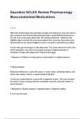 Saunders NCLEX Review Pharmacology Musculoskeletal Medications&period;