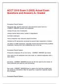 ACCT 3310 Exam 2 &lpar;2025&rpar; Actual Exam Questions and Answers A&plus; Graded&period;