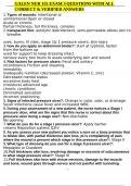 GALEN NUR 155 EXAM 3 QUESTIONS WITH ALL CORRECT & VERIFIED ANSWERS