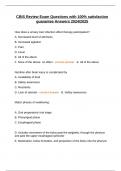 CBIS Review Exam Questions with 100&percnt; satisfaction guarantee Answers 2024&sol;2025