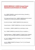 BOSH MODULE 3 &lpar;2025&rpar; Actual Exam Questions and Answers A&plus; Graded&period;