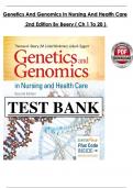 Genetics and Genomics in Nursing and Health Care &ndash; Beery &lpar;2nd Edition&rpar; &vert; Complete Test Bank for Chapters 1&ndash;20