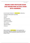 MDARD CORE PESTICIDE EXAM  2025 BRAND NEW ACTUAL EXAM  WITH ANSWERS. 