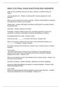 MSIS 2103 FINAL EXAM QUESTIONS AND ANSWERS