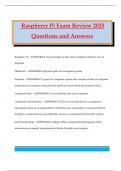 Raspberry Pi Exam Review 2025 Questions and Answers