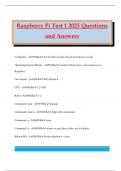 Raspberry Pi Bundled Exams 2025 Questions and Answers 