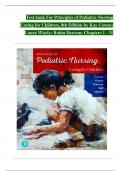 Test bank For Principles of Pediatric Nursing Caring for Children&comma; 8th Edition by Kay Cowen&semi; Laura Wisely&semi; Robin Dawson&semi; Chapters 1 - 31 complete newest  version updated 2025