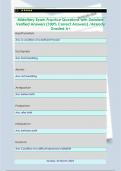 Midwifery Exam Practice Questions with Detailed  Verified Answers &lpar;100&percnt; Correct Answers&rpar; &sol;Already  Graded A&plus;