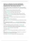 NU606 Exam 1 &lpar;2025&sol;2026&rpar; ACTUAL EXAM COMPREHENSIVE QUESTIONS AND VERIFIED ACCURATE SOLUTION &lpar;DETAILED & ELABORATED&rpar; &vert;GET IT 100&percnt; ACCURATE&excl;&excl; 2025 TEST&excl;&excl;