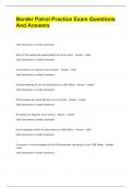 Border Patrol Practice Exam