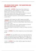 EPIC OR350 STUDY GUIDE - TEST QUESTIONS AND  ANSWERS 100&percnt; PASS